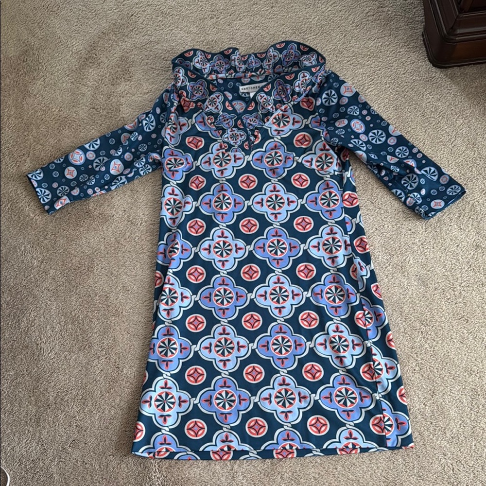 Gretchen Scott Designs Geometric Long Sleeve Dress